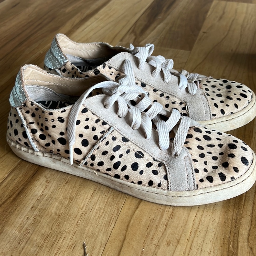 Dolce vita sneakers with animal fur